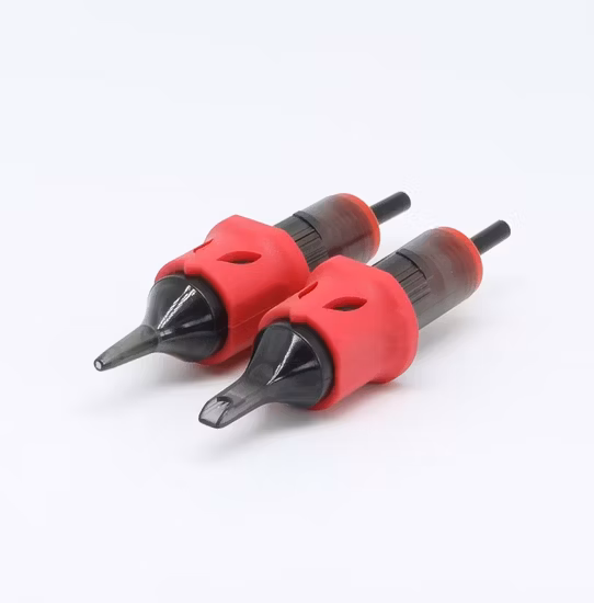 Cartouche d'aiguille de tatouage OEM ODM jetable stérilisée avec repose-doigt en silicone pour l'utilisation permanente d'art corporel de tatouage de maquillage
