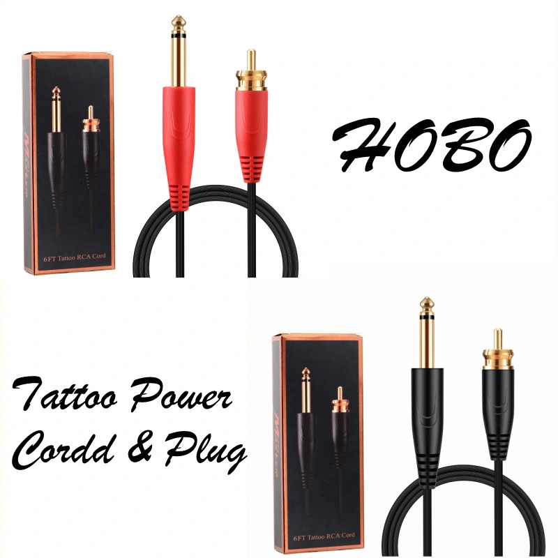 Hot Sale Delicate Straight RCA Cables Tattoo Power Cord