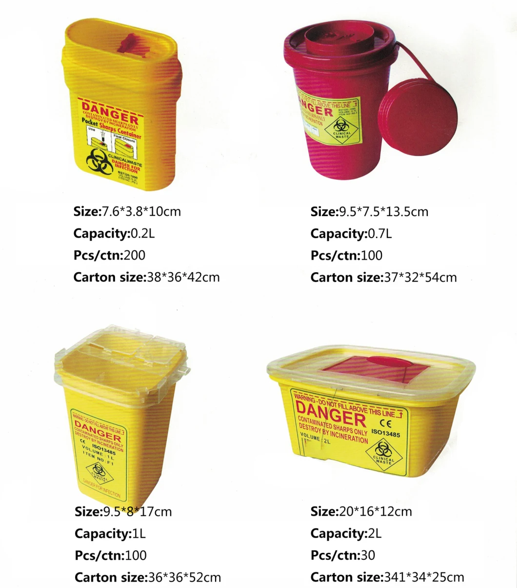 Sharps Container Small Disposal Needle Plastic Medicalwaste Bins Tattoo Accessories Yellow