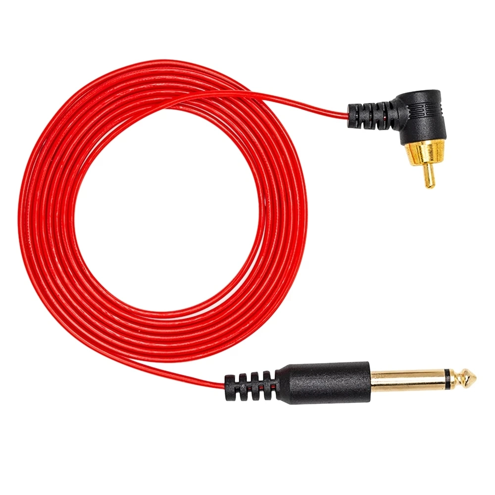 Hot Selling Right Angle RCA Cable Line Connector Tattoo Clip Cord for Tattoo Machine Power Accessory