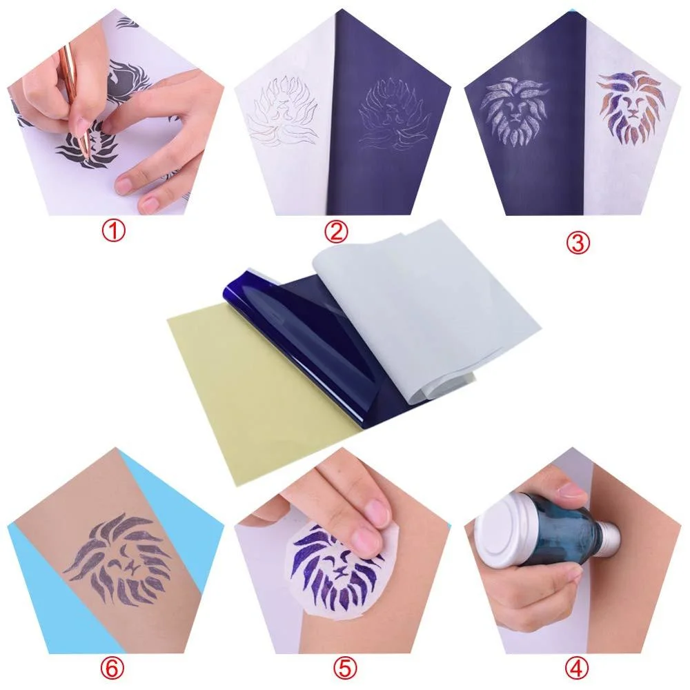 Wholesale Disposable Accessory 100 Sheet/Box Tattoo Supply Tattoo Transfer Paper for Tattoo Work