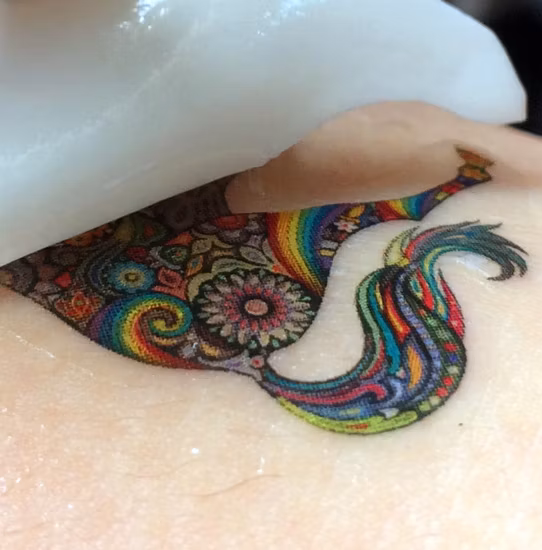 Papier de tatouages ​​temporaires de transfert d'eau pour autocollants d'autocollants d'art d'ongle