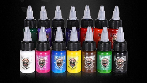 OEM Hawink Encre De Tatouage En Gros Meilleure Qualité 7 Couleurs / Set Microblading Tattoo Pigment Ink Reach SDS