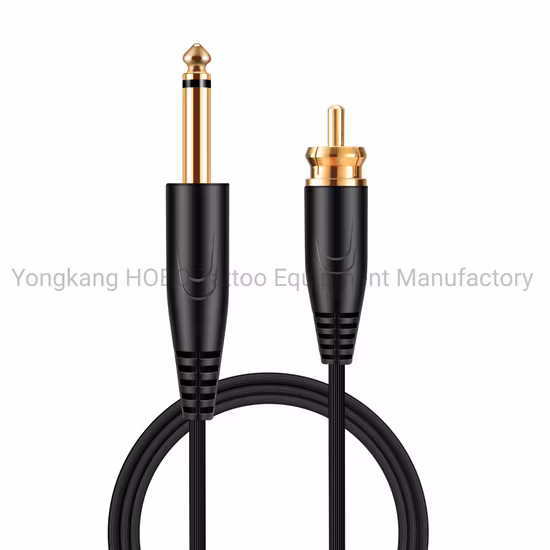 Cordon d'alimentation de tatouage de câble RCA droit de qualité supérieure