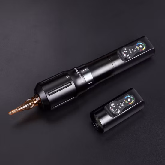 Machine rotative sans fil de stylo de tatouage de batterie au lithium de commande numérique par ordinateur 1800mAh