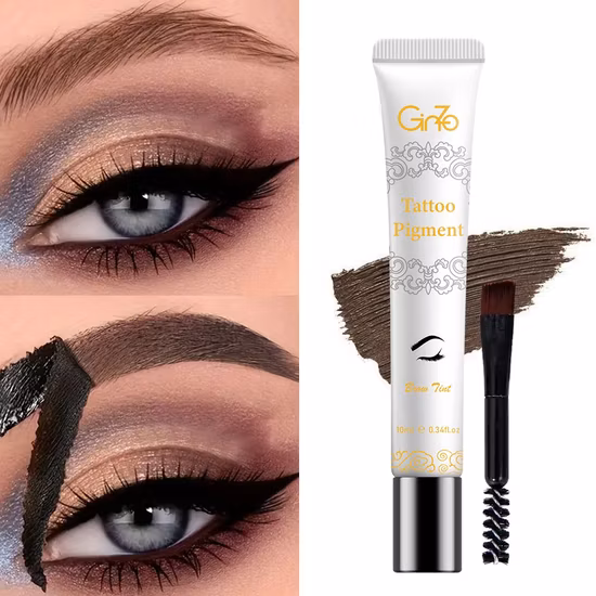 Stylo de tatouage de sourcil de fourchette de stylo d'encre liquide avec la fourchette 4